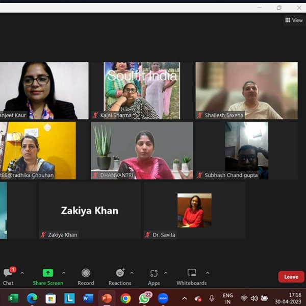 Ramanjeet attending Online Corporate POSH Training at Zoom Meeting